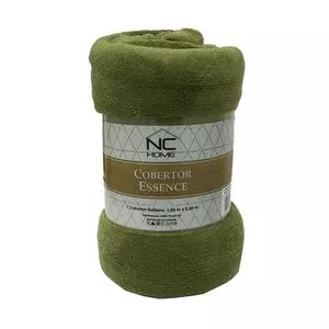 Cobertor Em Plush Essence Casal<BR>- Verde<BR>- 180x220cm