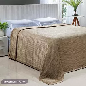 Cobertor Toque De Plumas Premier Casal<BR>- Bege<BR>- 180x220cm