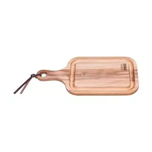 Tábua Para Churrasco Com Cabo<BR>- Marrom Claro<BR>- 1,8x46x23cm<BR>- Tramontina