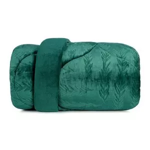 Edredom Blend Elegance Queen Size<BR>- Verde Escuro<BR>- 240x260cm<BR>- Altenburg