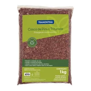 Casca De Pinus Triturada<BR>- Marrom Escuro<BR>- 1Kg