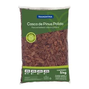 Casca De Pinus Polida<BR>- Marrom Escuro<BR>- Tamanho: P<BR>- 5Kg