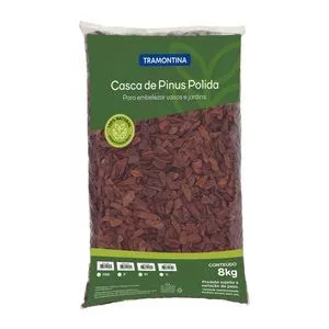 Casca De Pinus Polida<BR>- Marrom Escuro<BR>- Tamanho: P<BR>- 8Kg