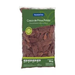 Casca Pinus<BR>- Marrom<BR>- 8Kg