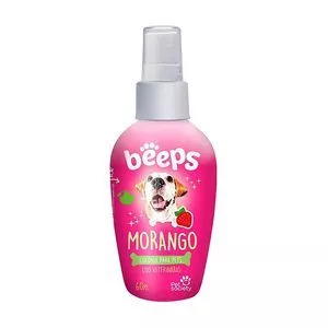 Colônia Beeps<BR>- Morango<BR>- Uso Tópico<BR>- 60ml<BR>- Pet Society