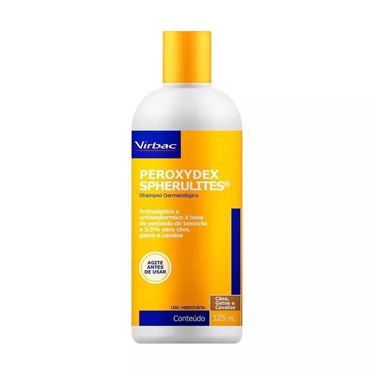 Shampoo Dermatológico Peroxydex Spherulites- Uso Tópico- 125ml- Virbac