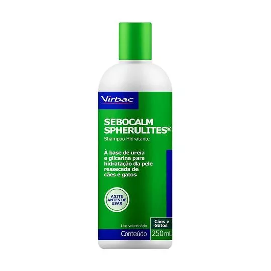 Shampoo Hidratante Sebocalm Spherulites®- Uso Tópico- 250ml- Virbac