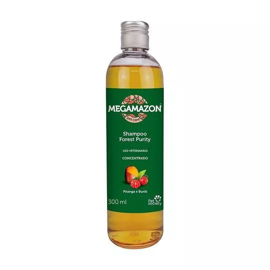 Shampoo Forest Purity Megamazon®- Pitanga & Buriti- Uso Tópico- 300ml- Vetline