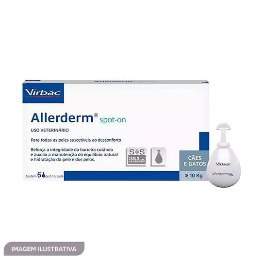 Allerderm® Spot-On- Uso Tópico- 6 Pipetas- Vetline