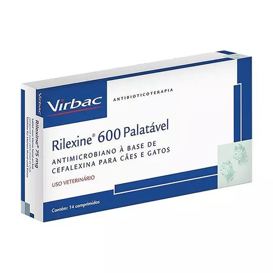 Rilexine® 600- Uso Oral- 14 Comprimidos- Vetline