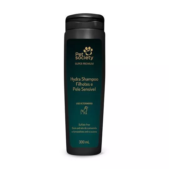 Shampoo Hydra Super Premium Filhotes & Peles Sensíveis- Uso Tópico- 300ml- Vetline