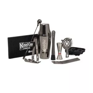 Kit Home Bar Gipsy Ketel One<BR>- Inox & Chumbo<BR>- 17Pçs<BR>- Oster