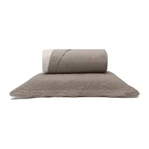 Conjunto De Colcha Metrópole Maya Solteiro<BR>- Taupe<BR>- 2Pçs<BR>- Buettner