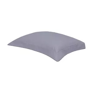 Fronha Basic Percalle Com Abas<BR>- Cinza Escuro<BR>- 70x50cm<BR>- 180 Fios