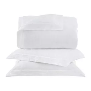 Conjunto De Colcha Ferrieri Super King Size<BR>- Branco<BR>- 3Pçs<BR>- Buddemeyer