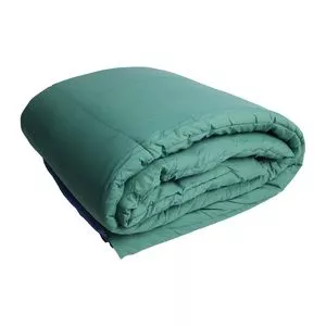 Edredom Roma Dupla Face King Size<BR>- Azul & Verde<BR>- 240x260cm