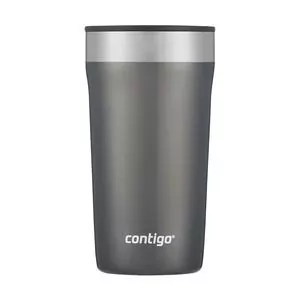 Copo Térmico Street<BR>- Inox & Cinza Escuro<BR>- 473ml<BR>- Contigo