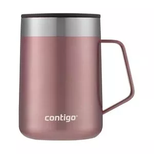 Caneca Térmica Street<BR>- Inox & Rose Gold<BR>- 414ml<BR>- Contigo