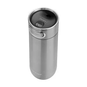 Garrafa Térmica Luxe Autoseal®<BR>- Inox & Cinza Escuro<BR>- 473ml<BR>- Contigo