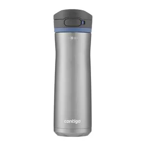 Garrafa Térmica Autopop Bike Chill 2.0<BR>- Inox & Azul<BR>- 591ml<BR>- Contigo