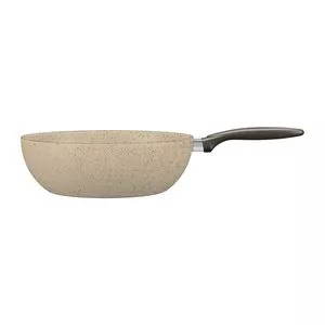 Wok Ceramic Life Suprema<BR>- Bege Claro<BR>- 9xØ28cm<BR>- 4,1L<BR>- Brinox