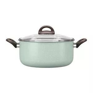 Caçarola Ceramic Life Suprema<BR>- Verde Claro<BR>- 11,5xØ24cm<BR>- 4,5L<BR>- Brinox