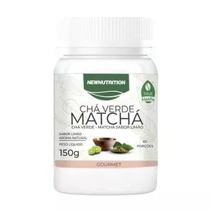 Chá Verde Matchá<BR>- Limão<BR>- 150g<BR>- New Nutrition