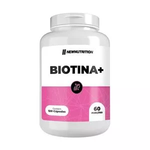 Biotina Plus<BR>- 120 Cápsulas<BR>- New Nutrition