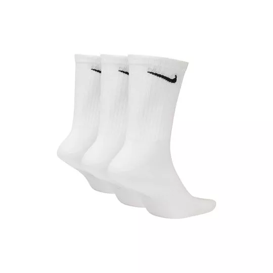 Kit De Pares De Meia Nike®- Branco