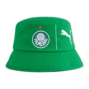 Chapéu Bucket Palmeiras<BR>- Verde & Branco