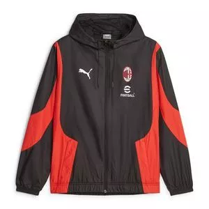 Jaqueta AC Milan®<BR>- Preta & Vermelha