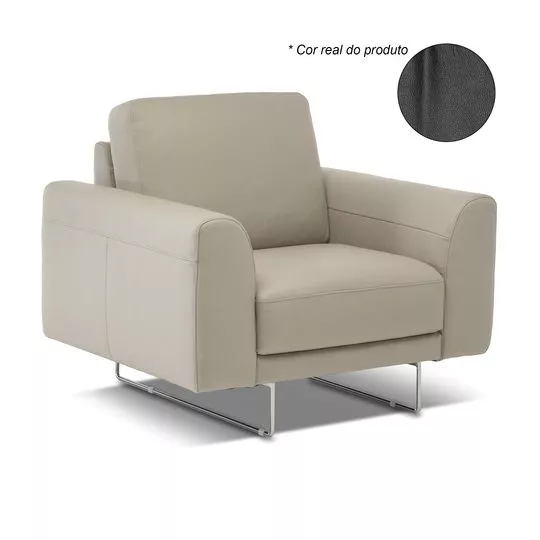 Poltrona U276- Preta- 84x100x90cm- Natuzzi Group