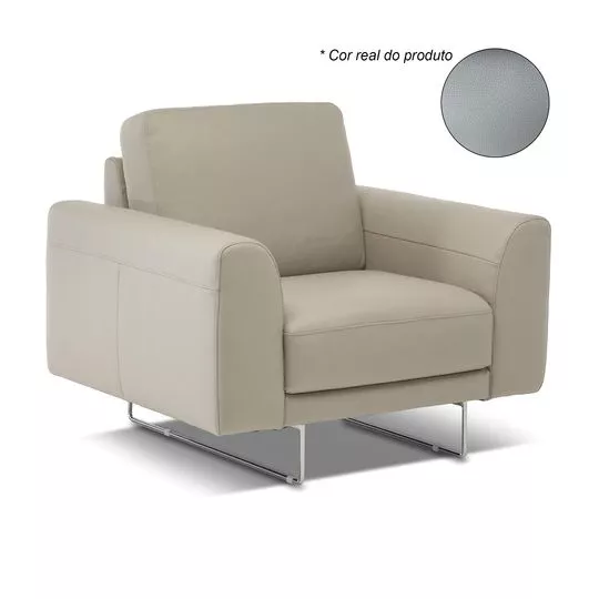 Poltrona U276- Cinza- 84x100x90cm- Natuzzi Group