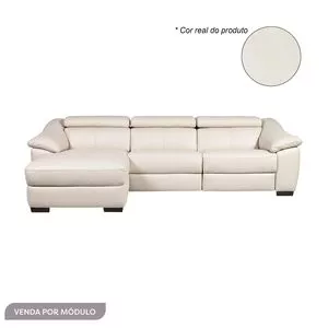 Módulo U283 Chaise Com 1 Braço Esquerdo Fixo<BR>- Off White<BR>- 74x101x171cm<BR>- Natuzzi Group