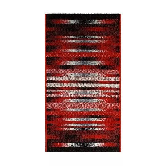 Tapete Classe A- Vermelho & Preto- 120x66cm- Tapete São Carlos