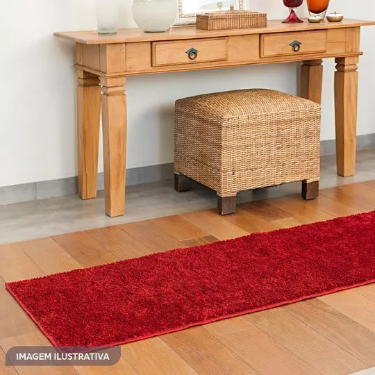 Passadeira Classic- Vermelho Escuro- 180x50cm- Oasis