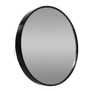 Espelho Com Aumento 5X<BR>- Preto<BR>- Ø8,5cm<BR>- Lyor