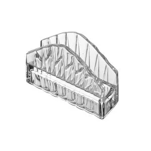 Porta-Guardanapos Radial<BR>- Incolor<BR>- 7,5x12x10,5cm<BR>- Lyor