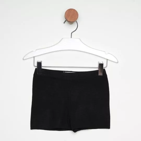 Short Liso- Preto