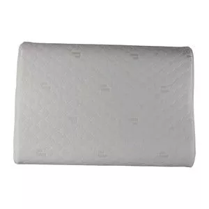 Travesseiro Cervicale Standard<BR>- Branco<BR>- 10x60x40cm
