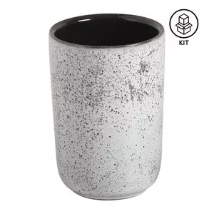 Jogo De Copos Neo Stoneware<BR>- Branco<BR>- 4Pçs<BR>- 220ml