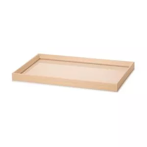 Bandeja Decorativa<BR>- Bege<BR>- 3x45x27cm