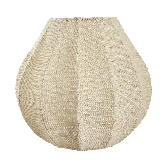 Cúpula Com Relevos- Bege Claro- 36xØ40cm- Mart