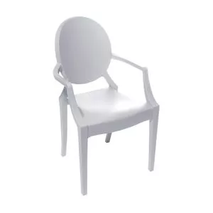 Cadeira Invisible Kids<BR>- Branca<BR>- 63x33x34,5cm<BR>- Or Design