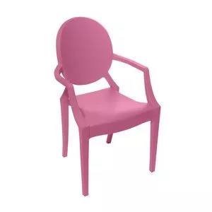 Cadeira Invisible Kids<BR>- Rosa<BR>- 63x34,5x33cm<BR>- Or Design