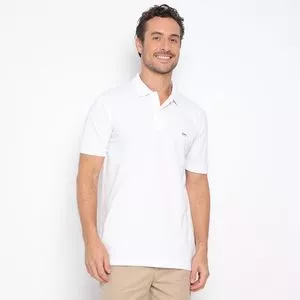 Polo Clássica Em Piquê<BR>- Branca