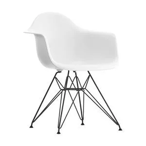 Cadeira Eames<BR>- Branca & Prateada<BR>- 82x63x44cm<BR>- Or Design