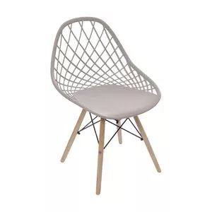 Cadeira Kaila<BR>- Fendi & Madeira<BR>- 79x49x42cm<BR>- Or Design