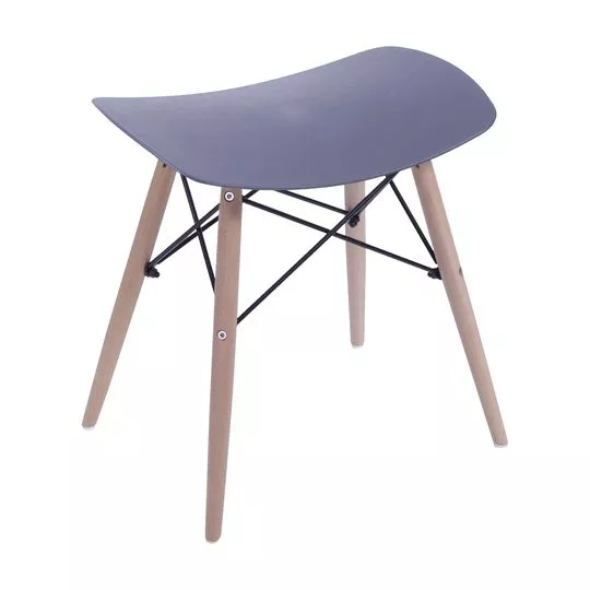 Puff Eames- Preto & Marrom- 46x47x53cm- Or Design