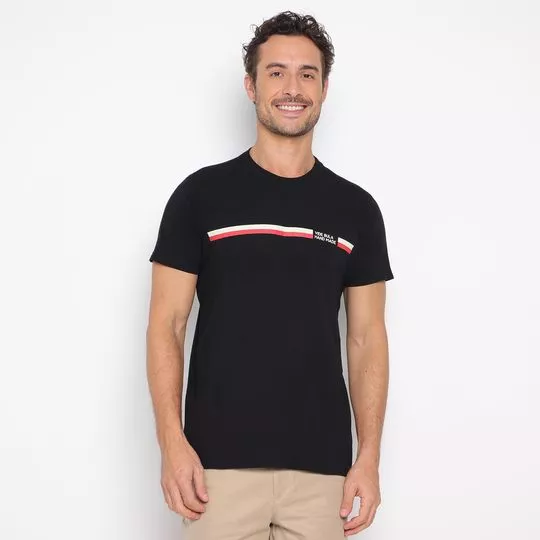 Camiseta Vide Bula®- Preta & Vermelha- Vide Bula